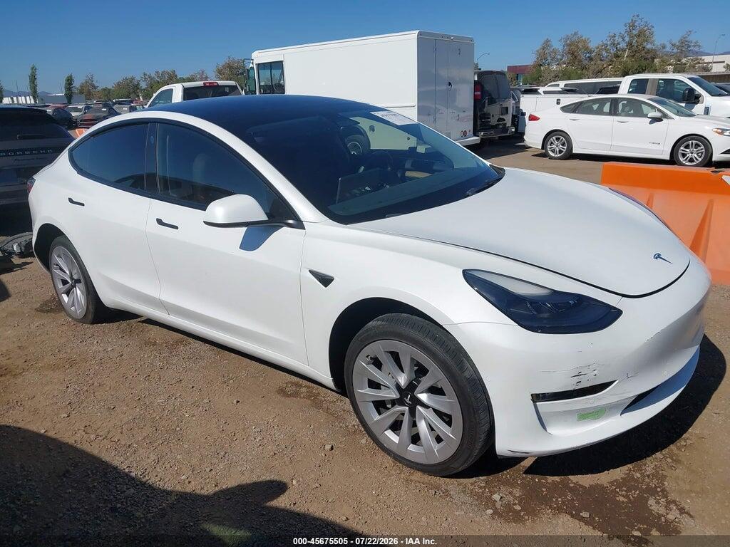 5YJ3E1EA2NF357419 2022 TESLA MODEL 3 photo no. 1