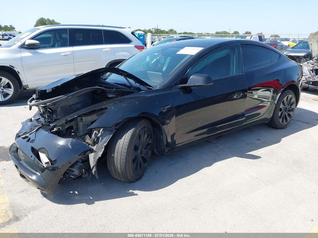 5YJ3E1EB4NF346270 2022 TESLA MODEL 3 photo no. 2