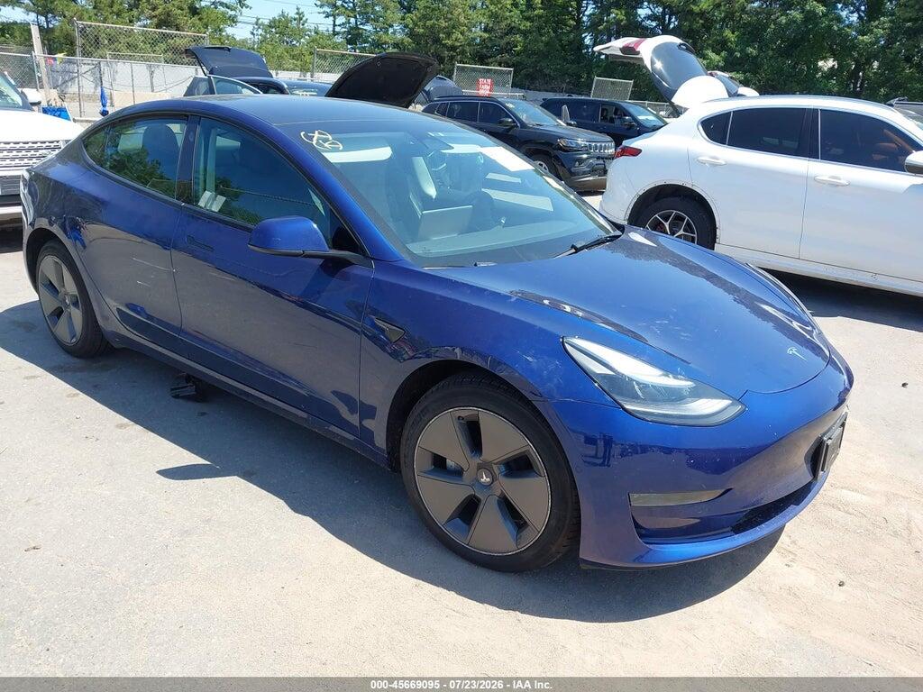 5YJ3E1EA1NF331474 2022 TESLA MODEL 3 photo no. 1