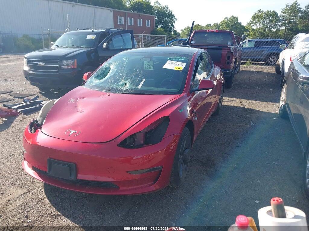 5YJ3E1EB7NF134124 2022 TESLA MODEL 3 photo no. 2