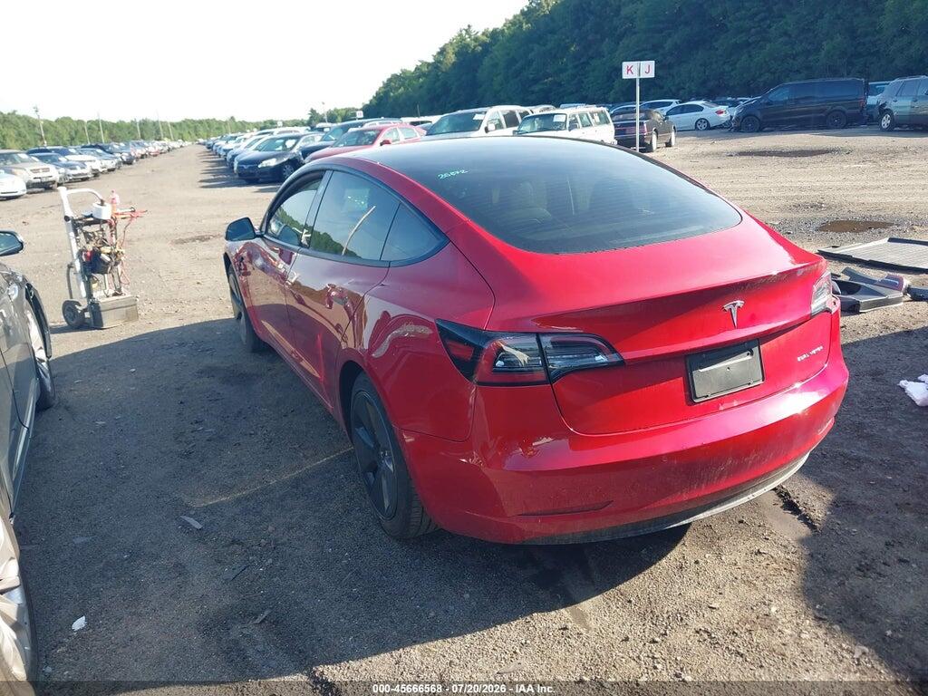 5YJ3E1EB7NF134124 2022 TESLA MODEL 3 photo no. 3