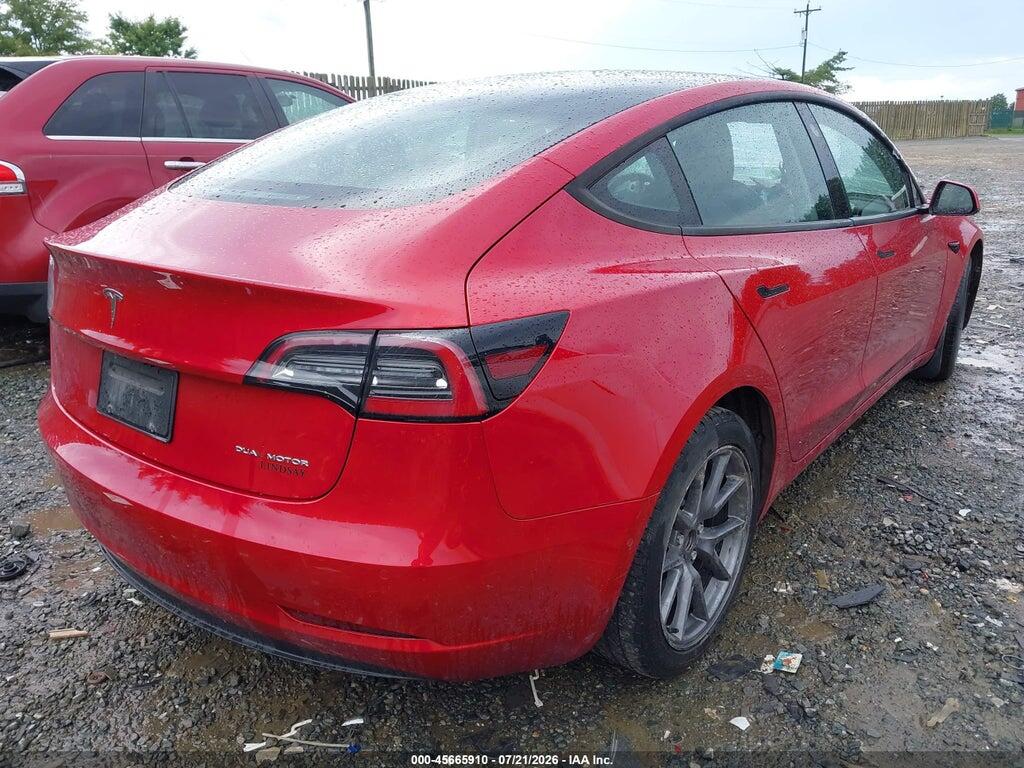 5YJ3E1EB5NF267545 2022 TESLA MODEL 3 photo no. 4