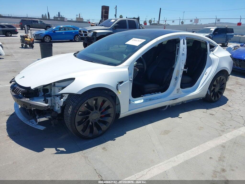 5YJ3E1EC9NF254757 2022 TESLA MODEL 3 photo no. 2