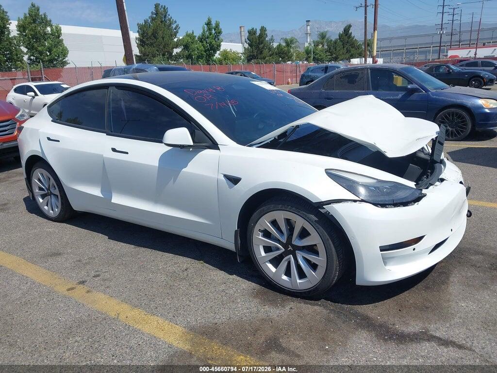 5YJ3E1EB3NF166570 2022 TESLA MODEL 3 photo no. 1