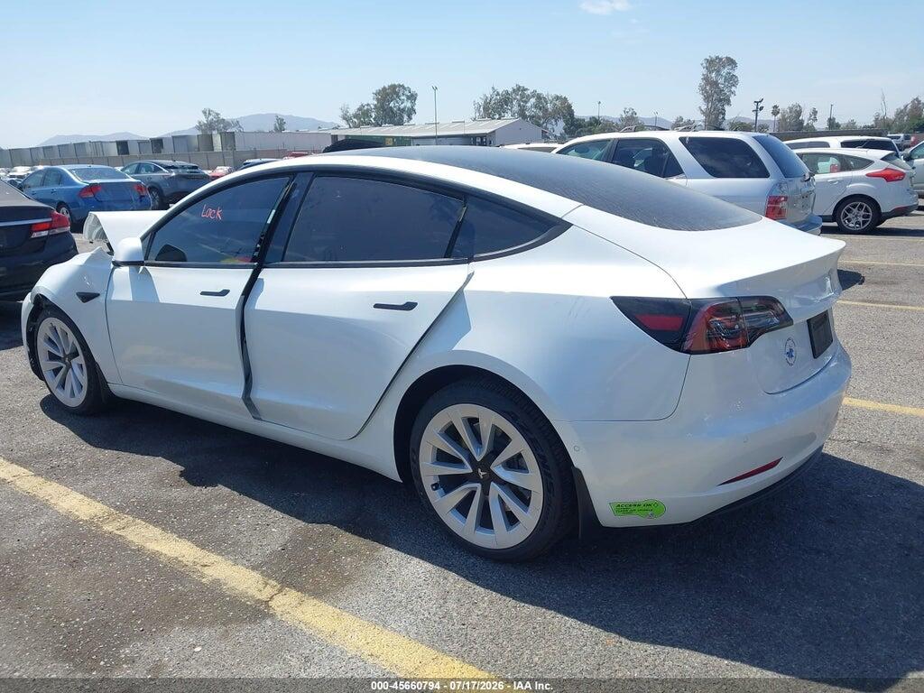 5YJ3E1EB3NF166570 2022 TESLA MODEL 3 photo no. 3