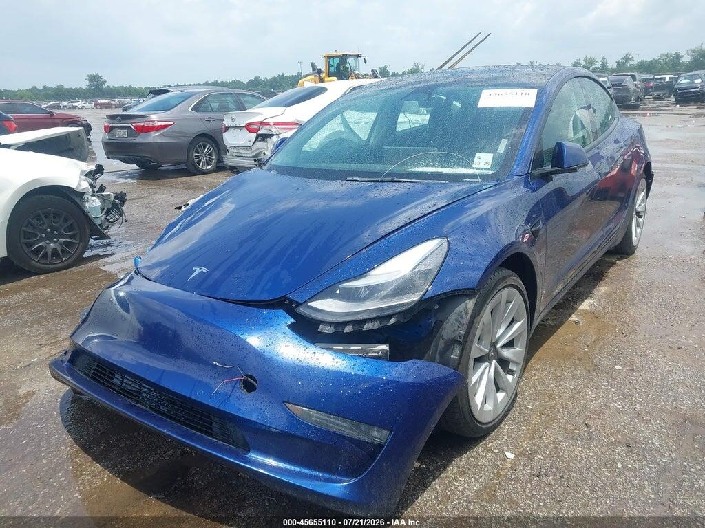 5YJ3E1EB9NF188010 2022 TESLA MODEL 3 photo no. 2