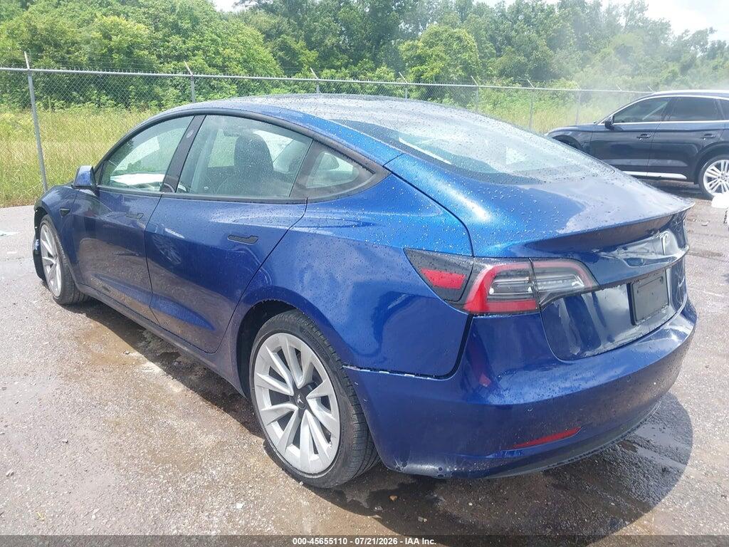 5YJ3E1EB9NF188010 2022 TESLA MODEL 3 photo no. 3