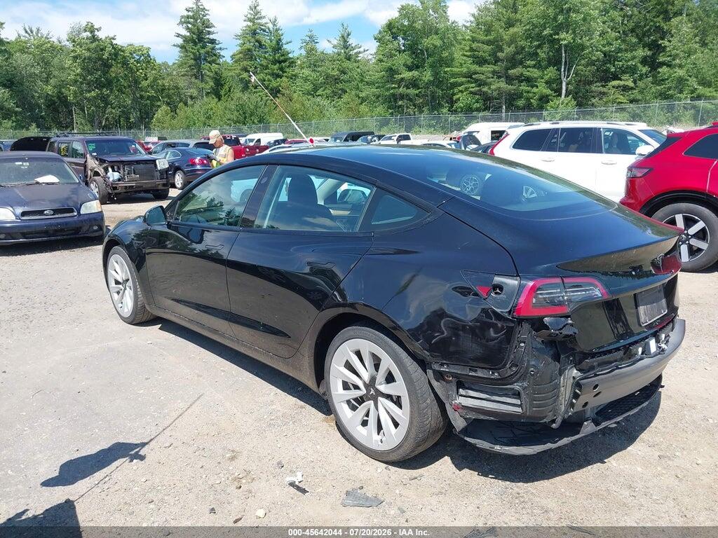 5YJ3E1EA6NF287858 2022 TESLA MODEL 3 photo no. 3