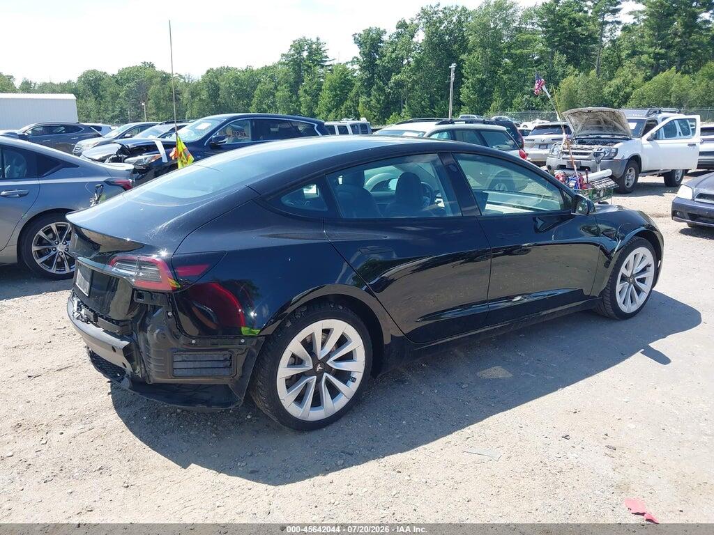 5YJ3E1EA6NF287858 2022 TESLA MODEL 3 photo no. 4