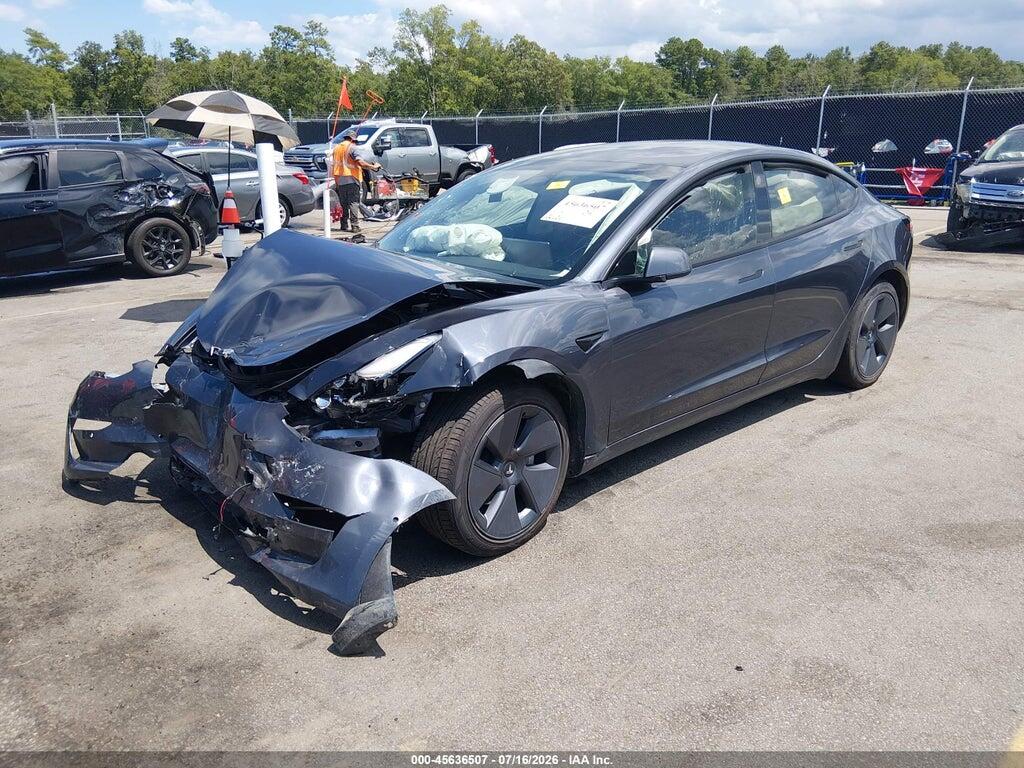 5YJ3E1EB2NF197115 2022 TESLA MODEL 3 photo no. 2