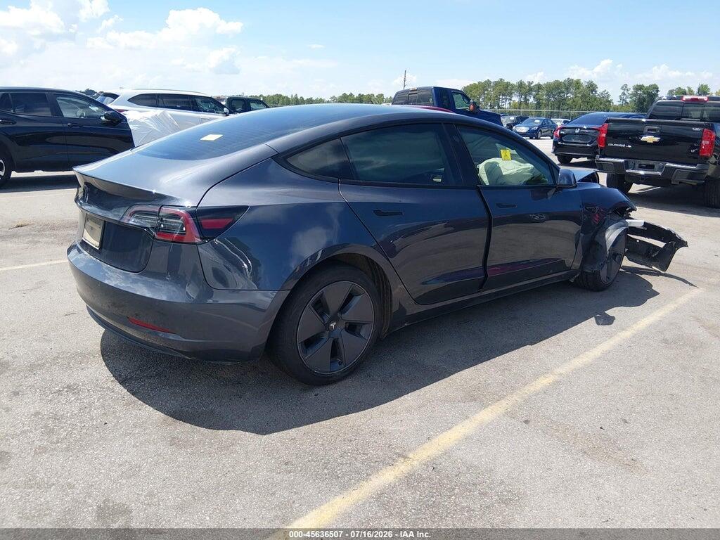 5YJ3E1EB2NF197115 2022 TESLA MODEL 3 photo no. 4