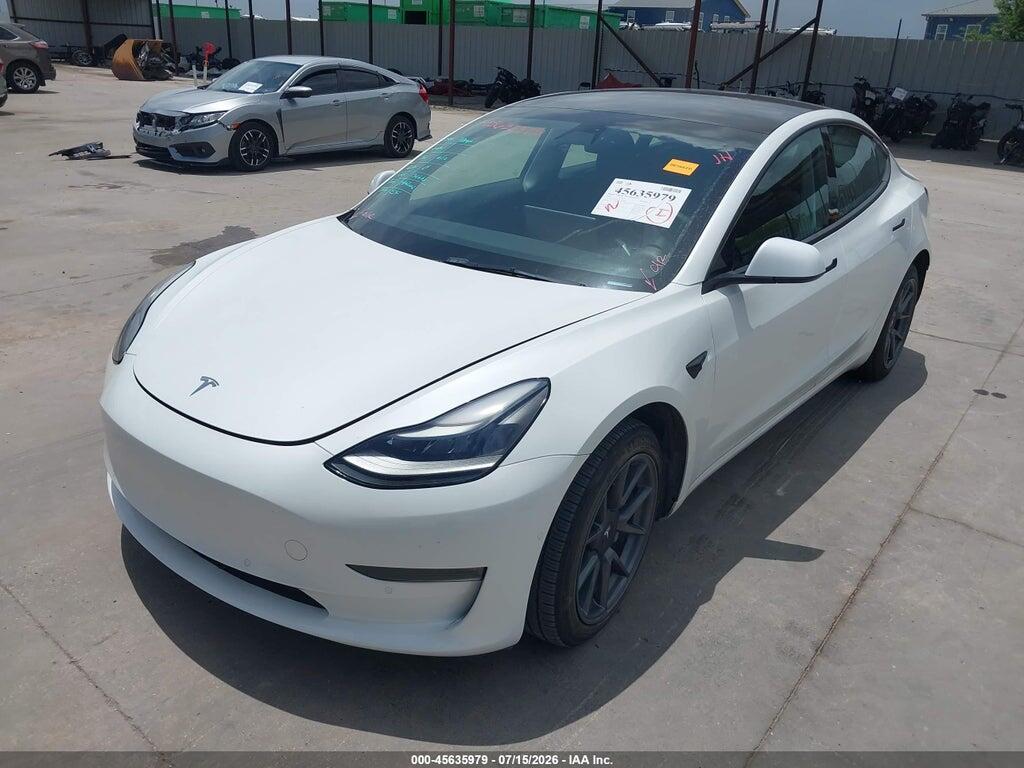 5YJ3E1EB3NF134668 2022 TESLA MODEL 3 photo no. 2
