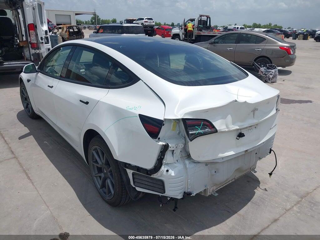 5YJ3E1EB3NF134668 2022 TESLA MODEL 3 photo no. 3