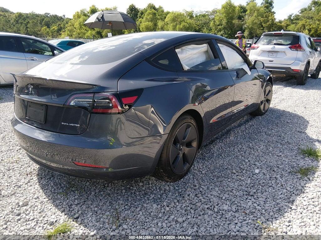 5YJ3E1EB1NF263203 2022 TESLA MODEL 3 photo no. 4