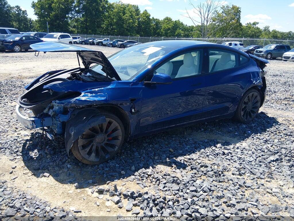 5YJ3E1EC2NF196300 2022 TESLA MODEL 3 photo no. 2