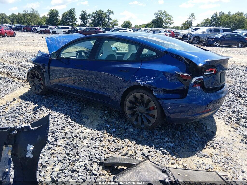 5YJ3E1EC2NF196300 2022 TESLA MODEL 3 photo no. 3