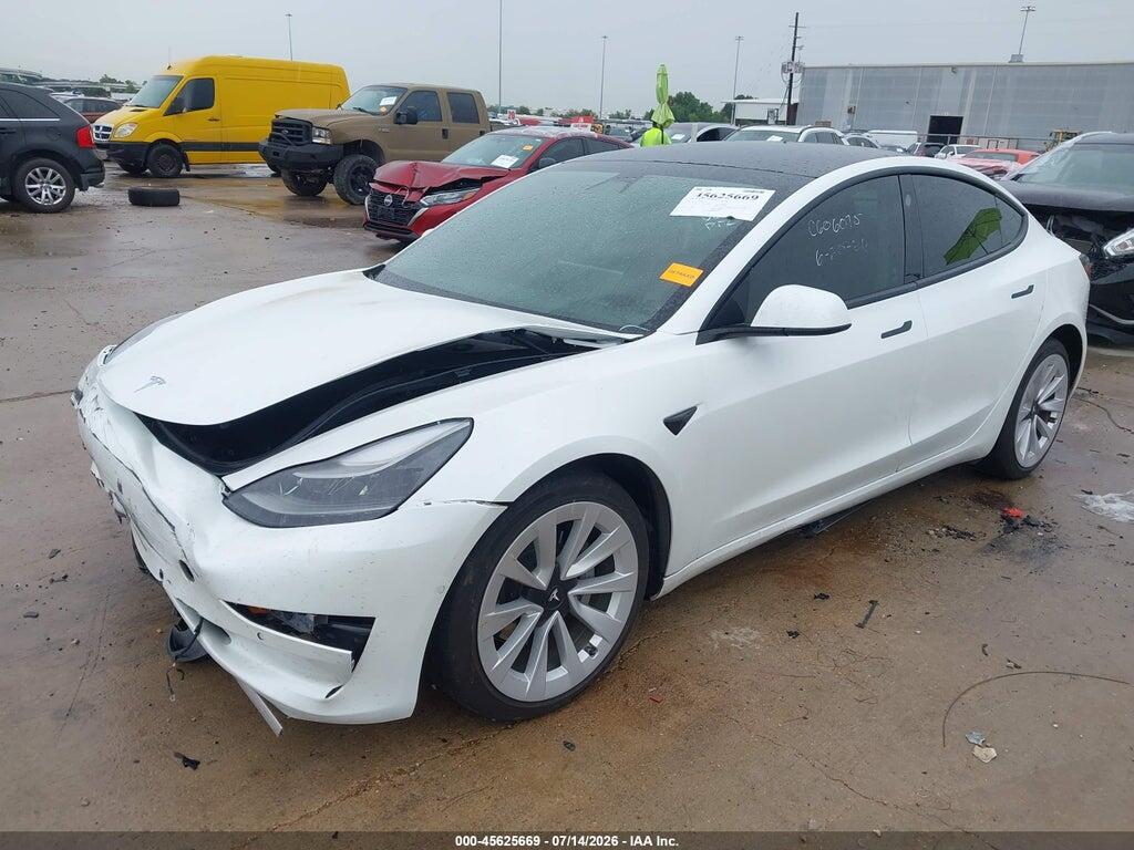 5YJ3E1EB9NF119642 2022 TESLA MODEL 3 photo no. 2