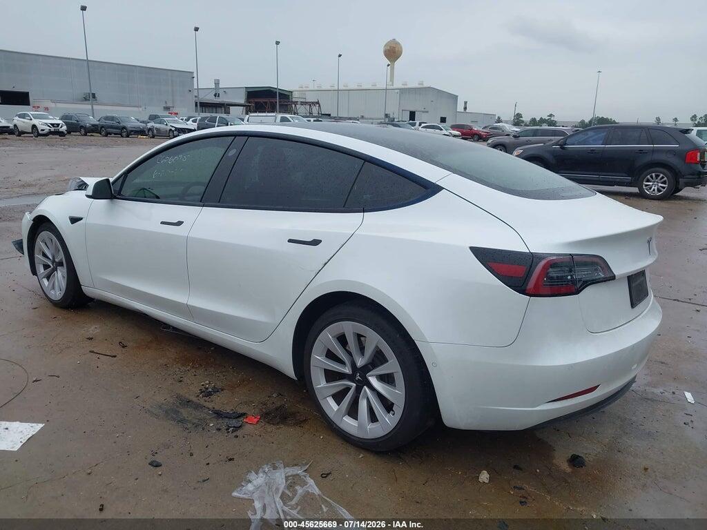 5YJ3E1EB9NF119642 2022 TESLA MODEL 3 photo no. 3