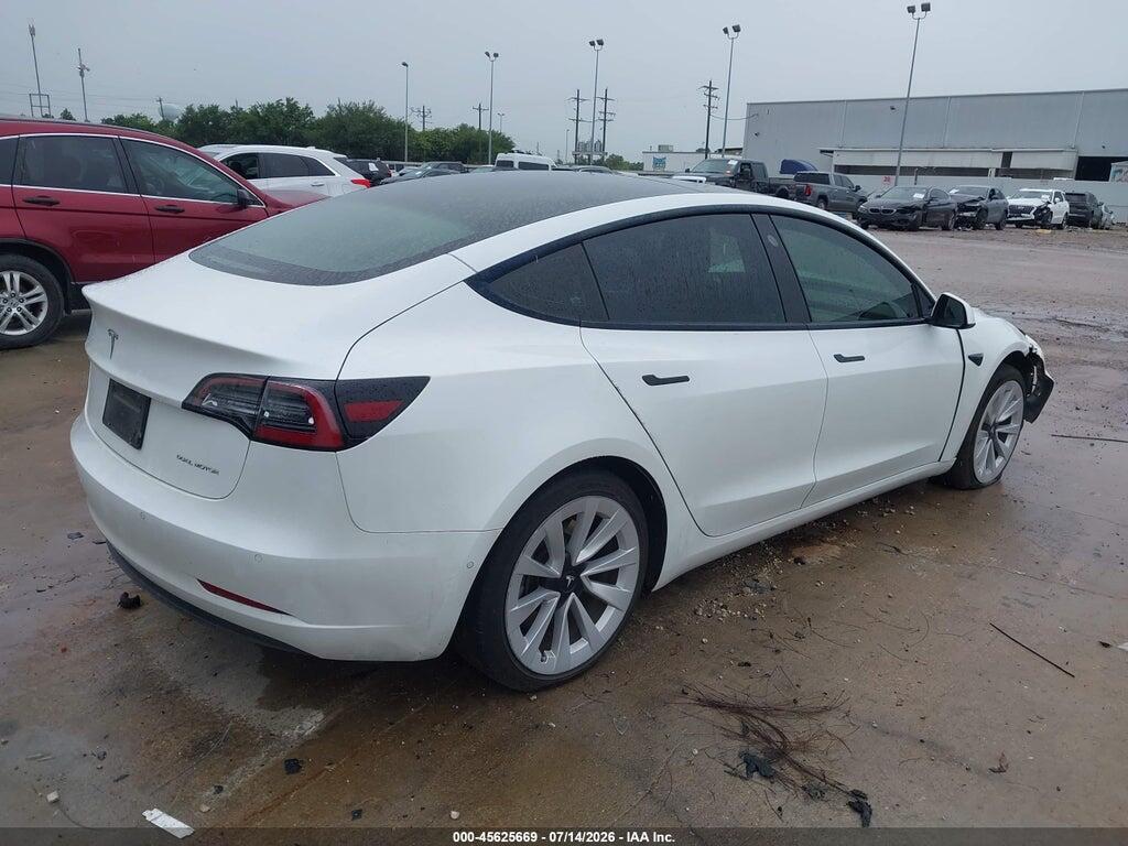 5YJ3E1EB9NF119642 2022 TESLA MODEL 3 photo no. 4