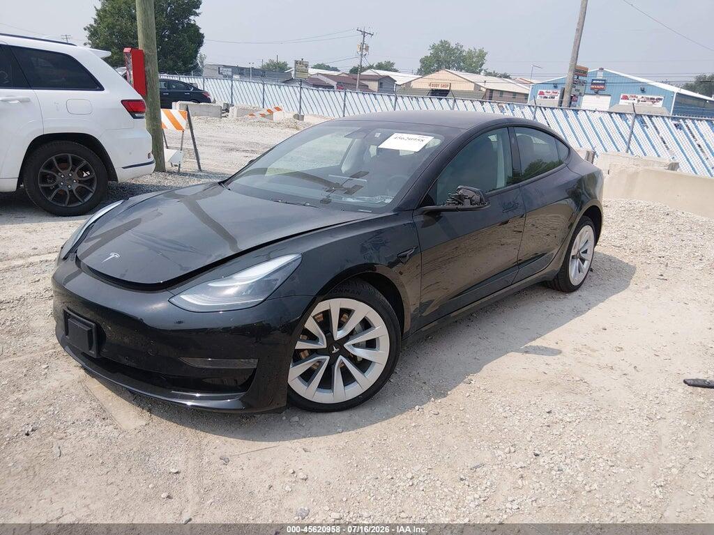 5YJ3E1EA8NF351642 2022 TESLA MODEL 3 photo no. 2