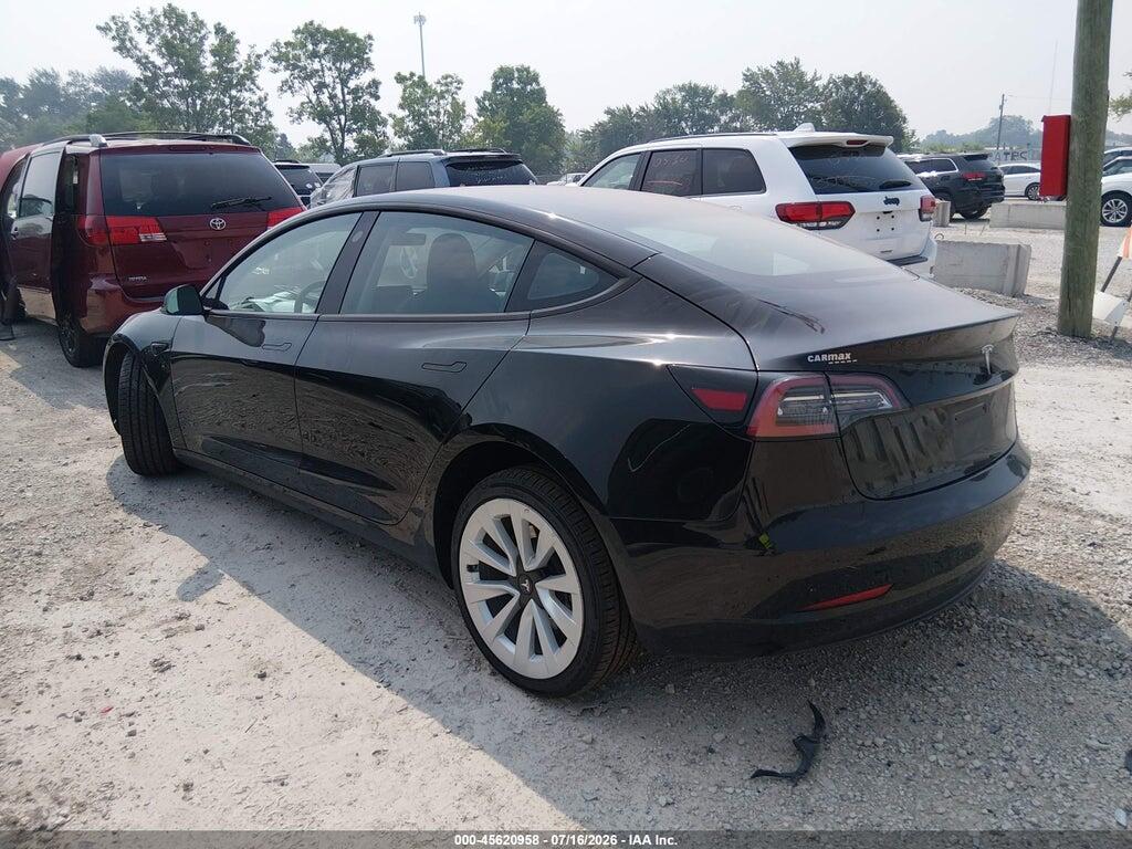 5YJ3E1EA8NF351642 2022 TESLA MODEL 3 photo no. 3