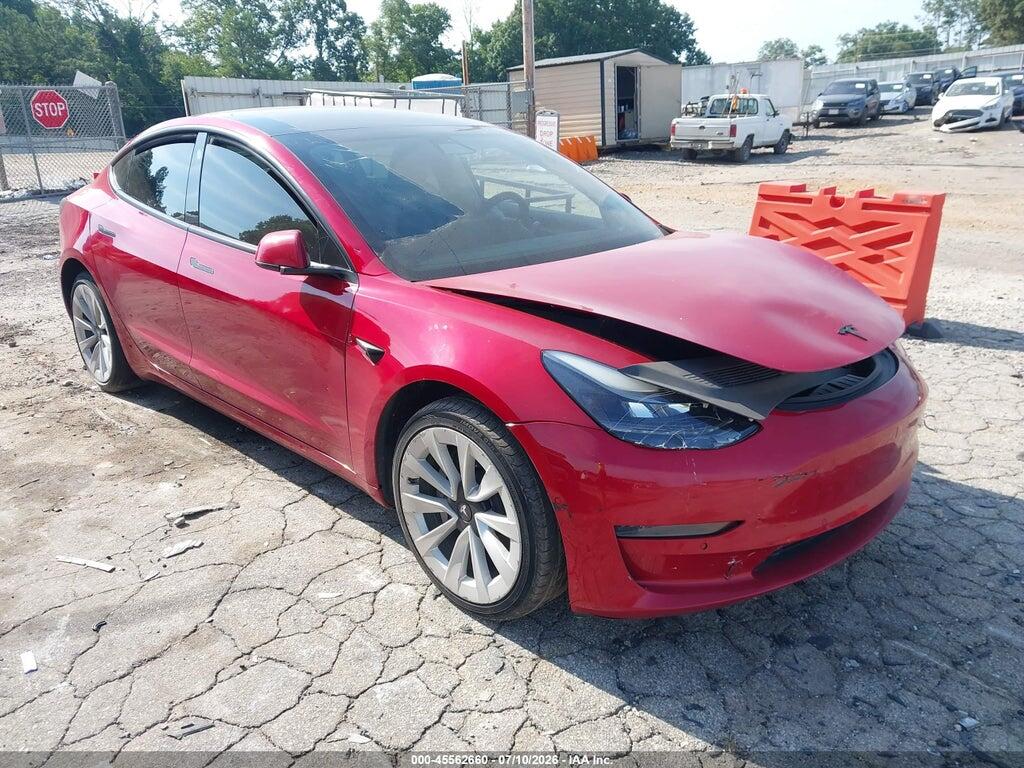 5YJ3E1EA5NF289584 2022 TESLA MODEL 3 photo no. 1