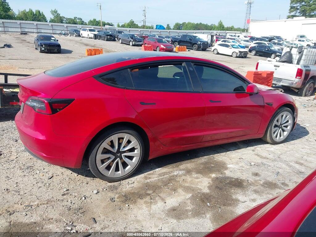 5YJ3E1EA5NF289584 2022 TESLA MODEL 3 photo no. 12