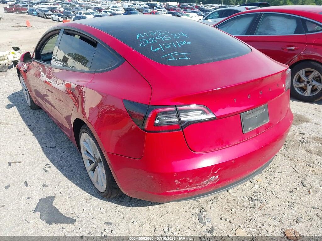 5YJ3E1EA5NF289584 2022 TESLA MODEL 3 photo no. 3