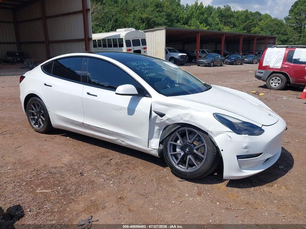 5YJ3E1EA3NF207836 2022 TESLA MODEL 3 photo no. 1
