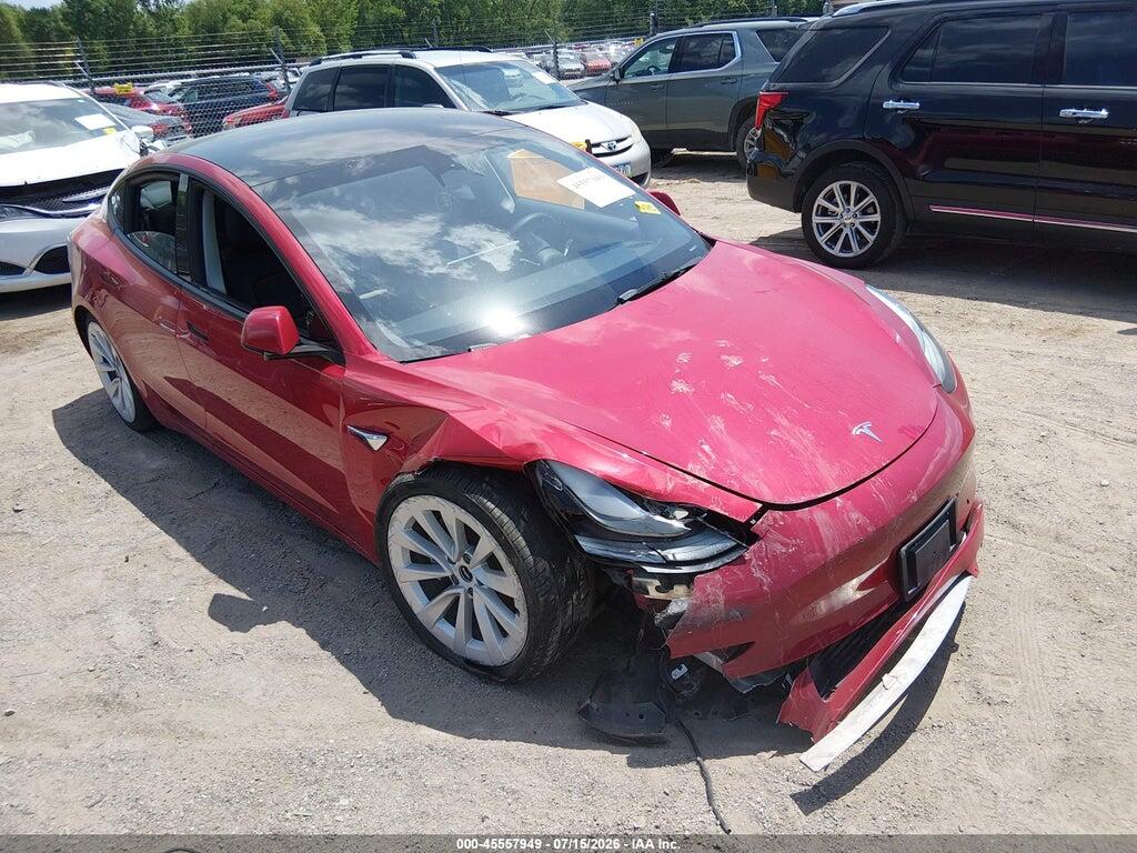 5YJ3E1EB4NF187976 2022 TESLA MODEL 3 photo no. 1