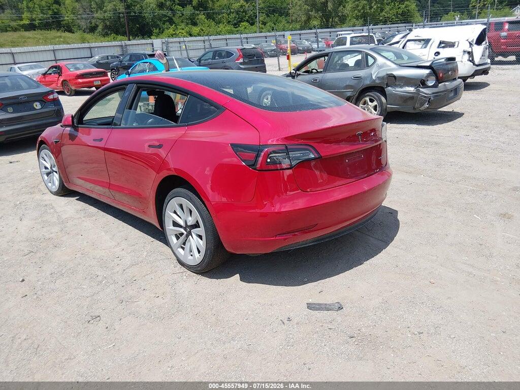 5YJ3E1EB4NF187976 2022 TESLA MODEL 3 photo no. 3