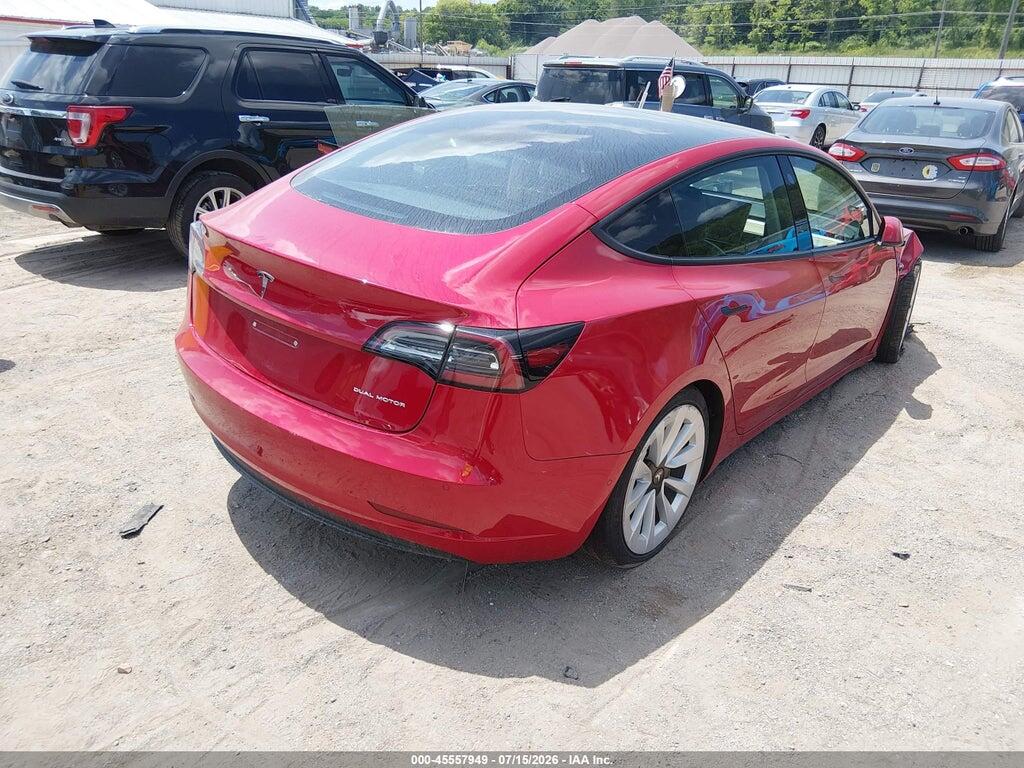 5YJ3E1EB4NF187976 2022 TESLA MODEL 3 photo no. 4