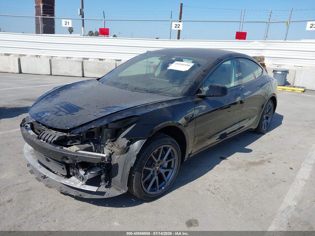 5YJ3E1EB0NF212713 2022 TESLA MODEL 3 photo no. 2