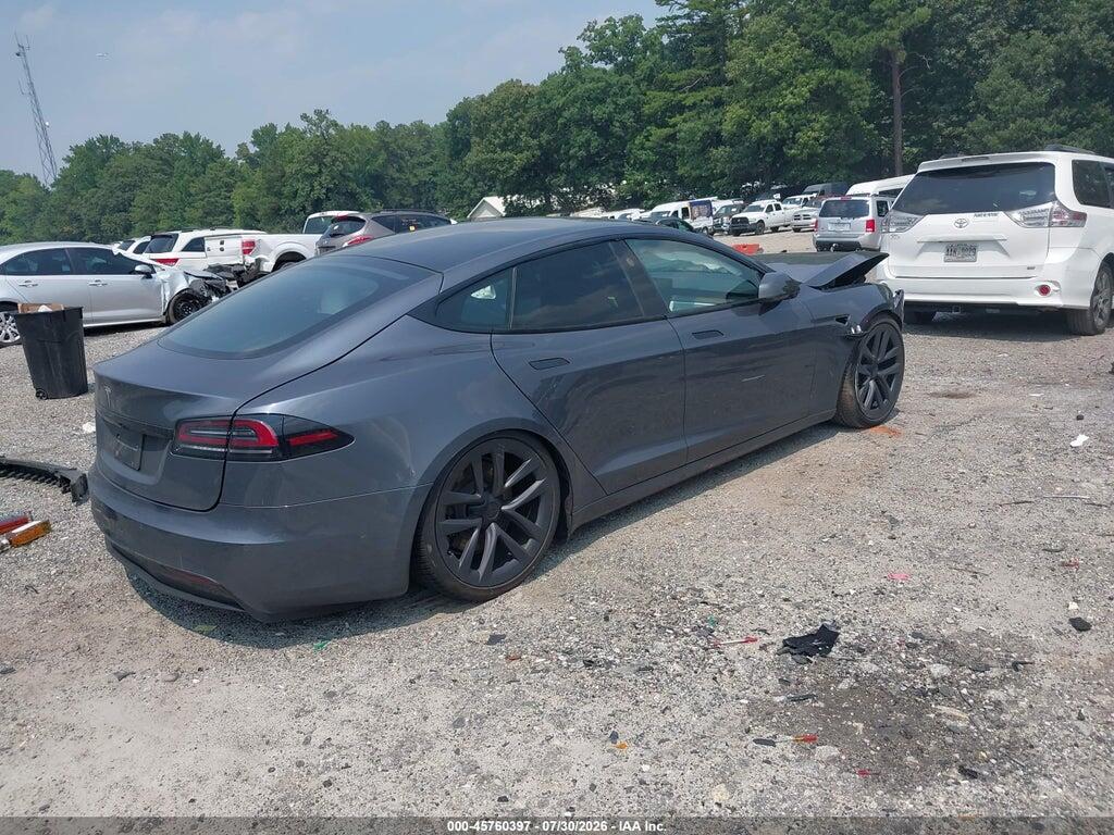 5YJSA1E54NF472713 2022 TESLA MODEL S photo no. 4