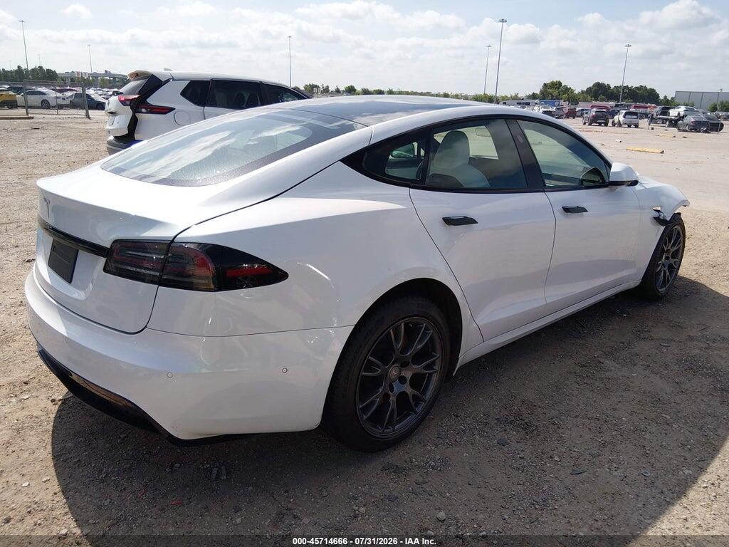 5YJSA1E51NF476718 2022 TESLA MODEL S photo no. 4