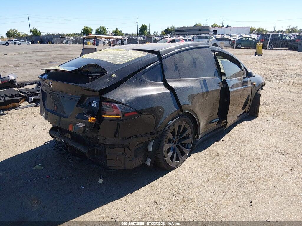 7SAXCBE67NF337873 2022 TESLA MODEL X photo no. 4