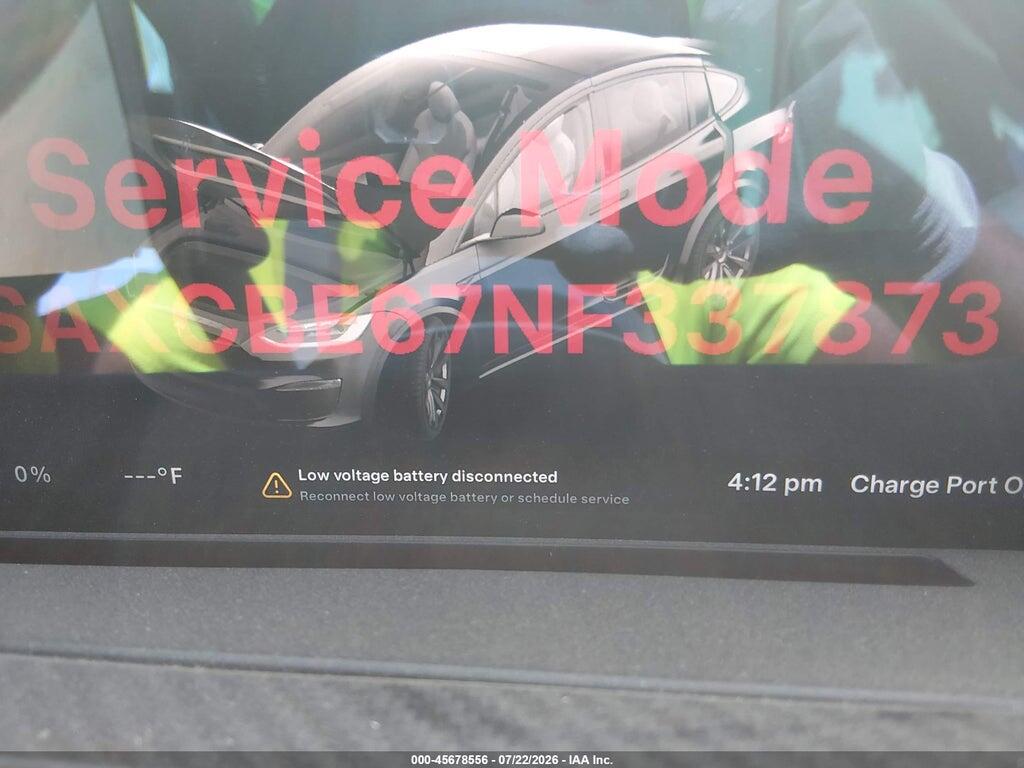 7SAXCBE67NF337873 2022 TESLA MODEL X photo no. 7