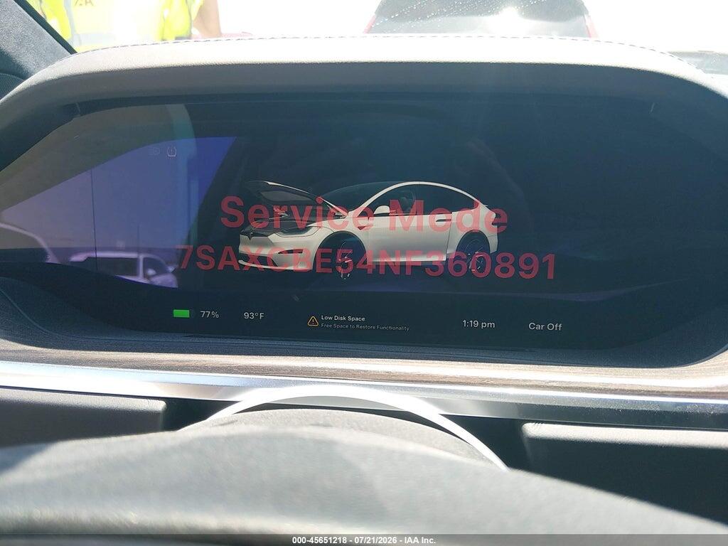 7SAXCBE54NF360891 2022 TESLA MODEL X photo no. 7