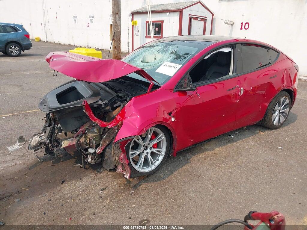 7SAYGDEF5NF327086 2022 TESLA MODEL Y photo no. 2