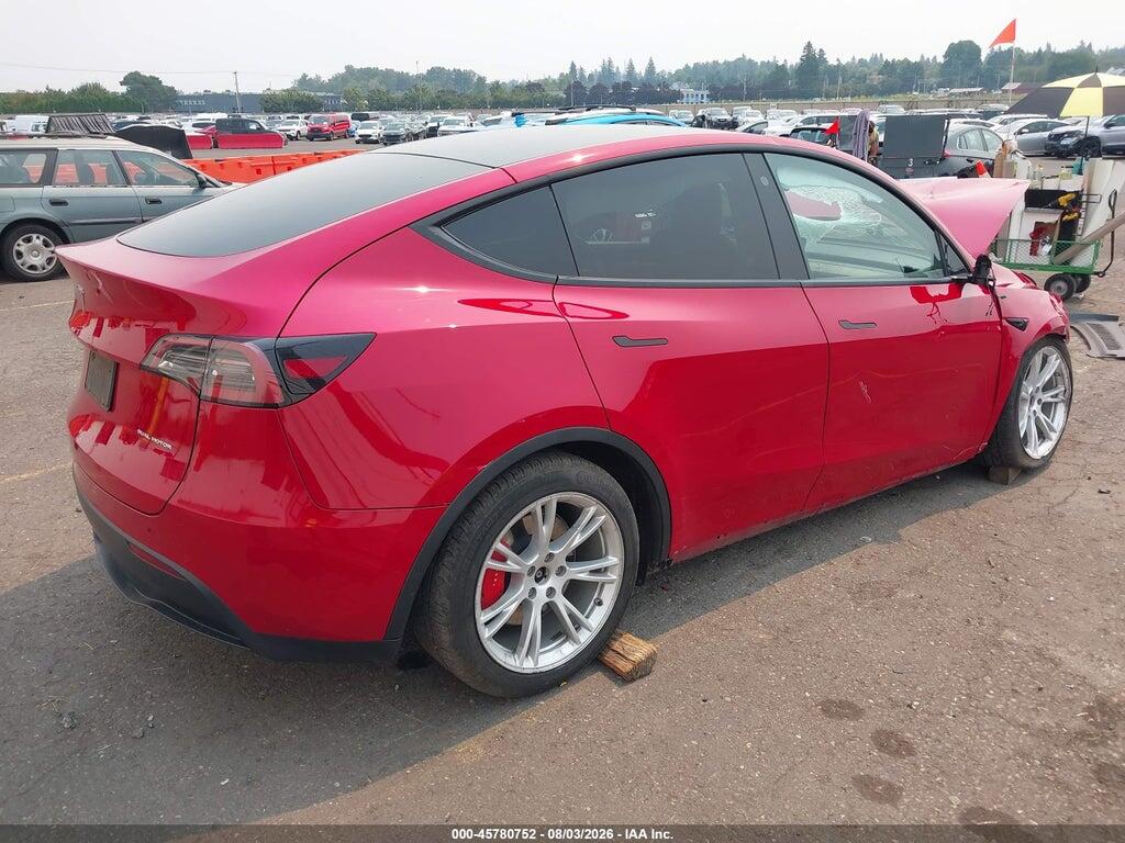 7SAYGDEF5NF327086 2022 TESLA MODEL Y photo no. 4