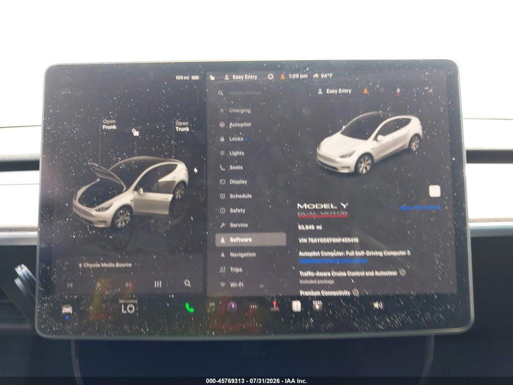 7SAYGDEF8NF455418 2022 TESLA MODEL Y photo no. 7