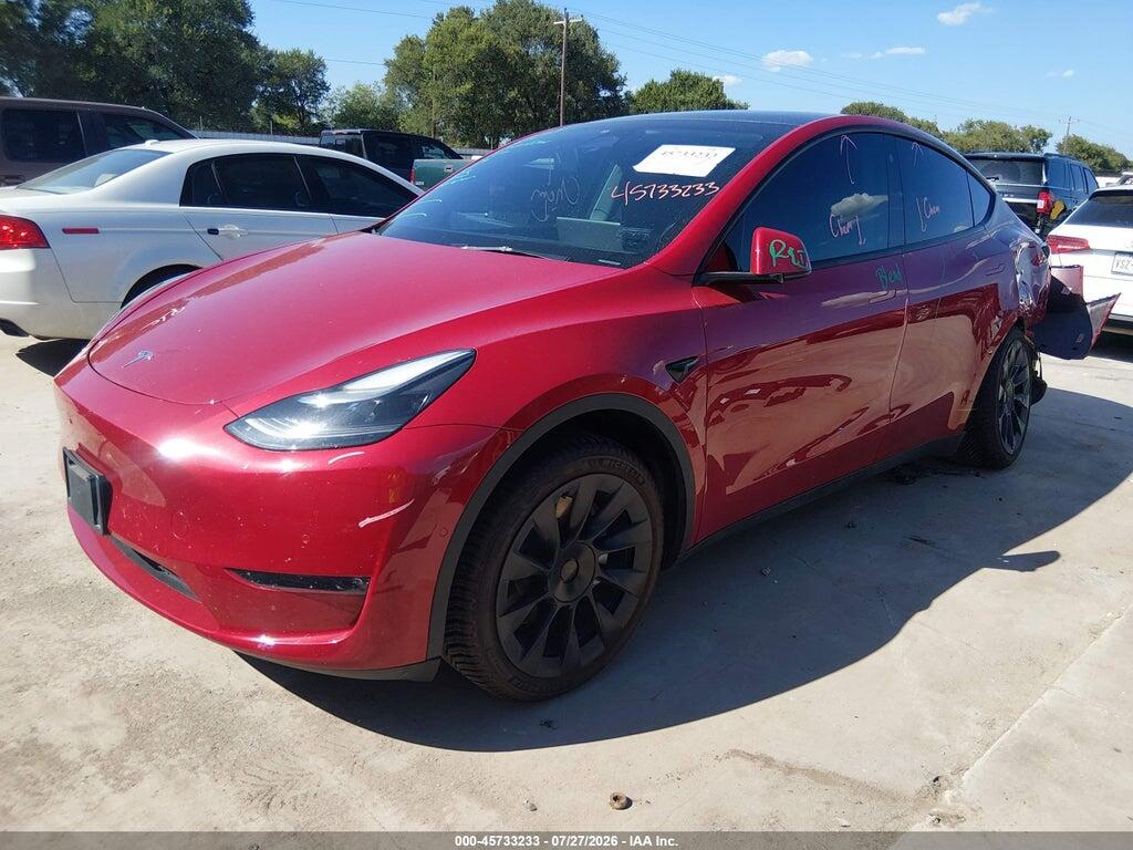 7SAYGAEEXNF547331 2022 TESLA MODEL Y photo no. 2