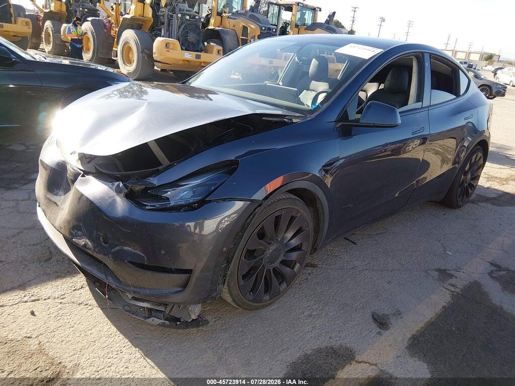 7SAYGDEF0NF404365 2022 TESLA MODEL Y photo no. 2