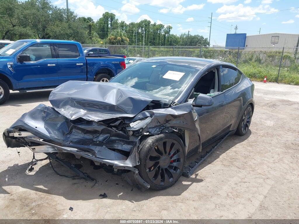 7SAYGDEF2NF451719 2022 TESLA MODEL Y photo no. 2