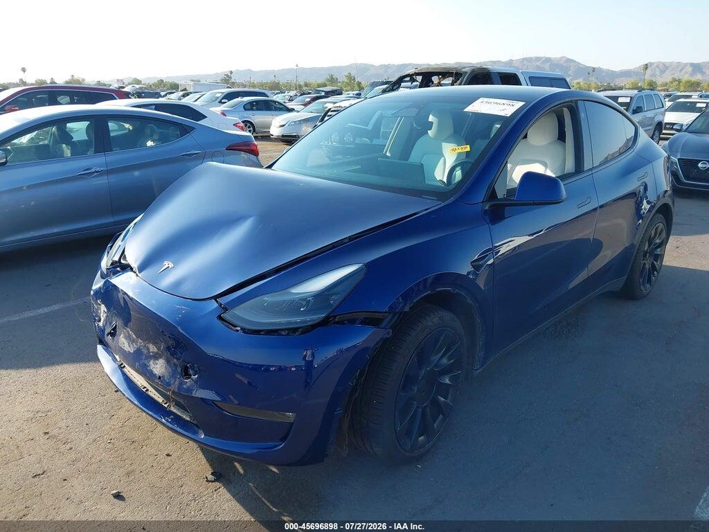 7SAYGDEE7NF533680 2022 TESLA MODEL Y photo no. 2