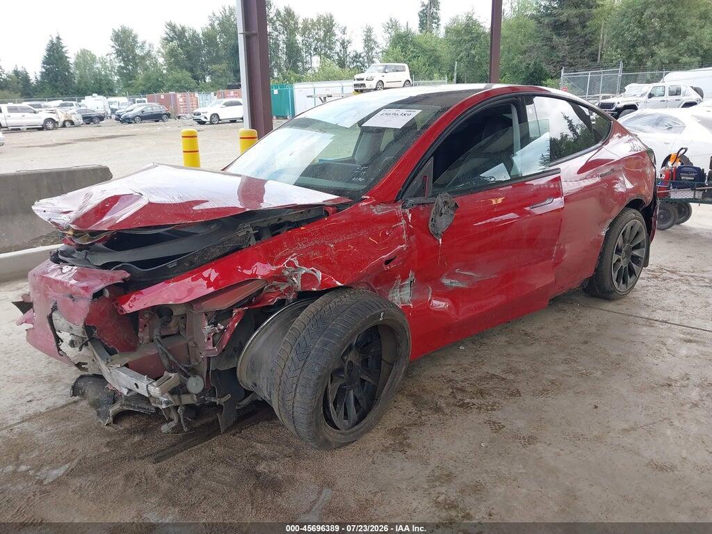 7SAYGDEE9NF340155 2022 TESLA MODEL Y photo no. 2