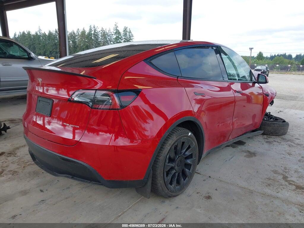 7SAYGDEE9NF340155 2022 TESLA MODEL Y photo no. 4