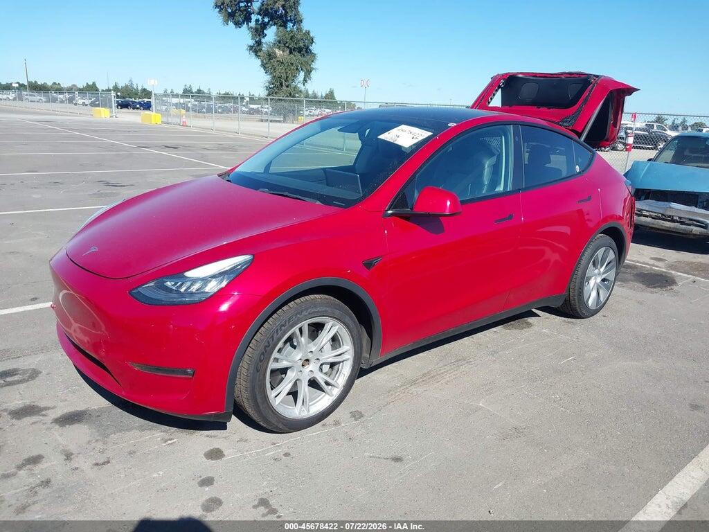 7SAYGDEE5NF314622 2022 TESLA MODEL Y photo no. 2