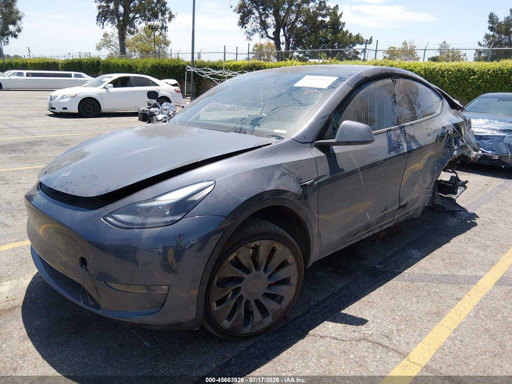 7SAYGDEFXNF405460 2022 TESLA MODEL Y photo no. 2