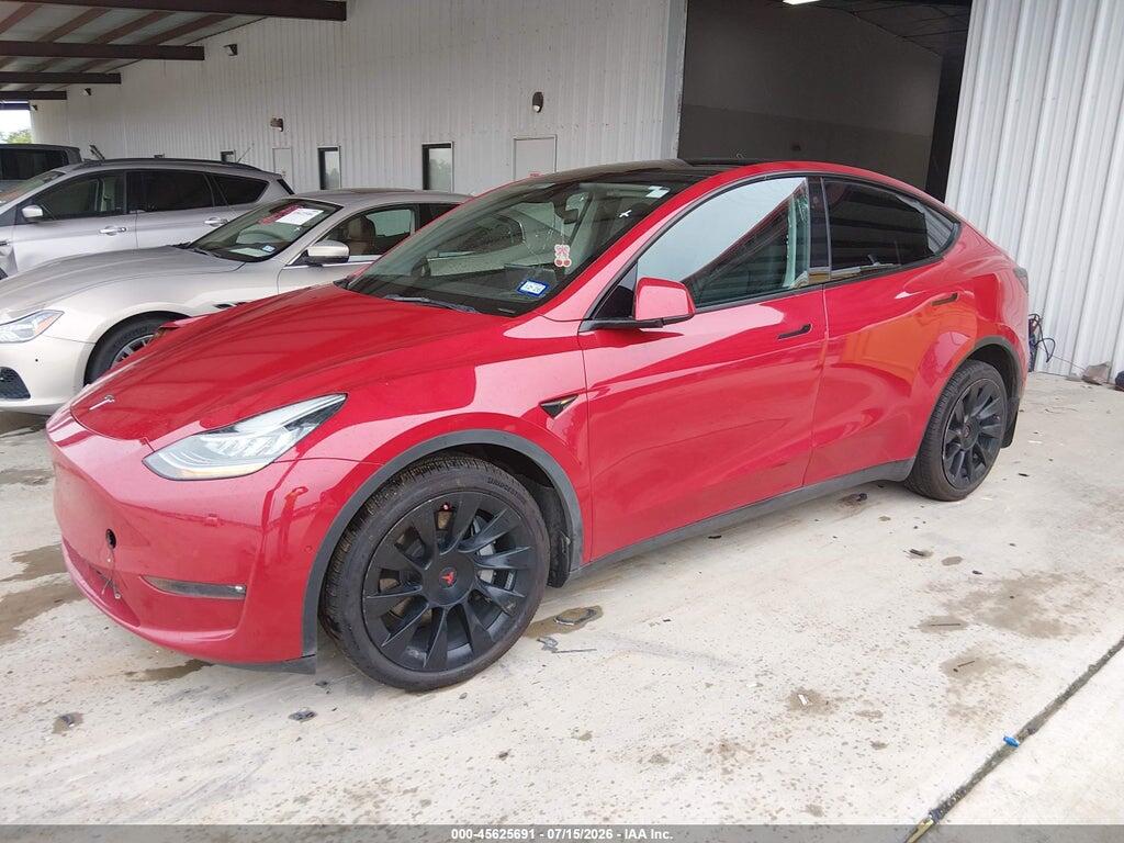 7SAYGDEE5NF335745 2022 TESLA MODEL Y photo no. 2